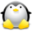 fat linux penguin